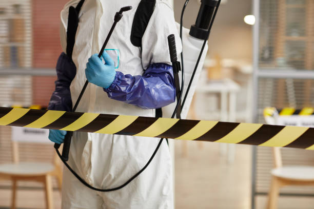Professional Biohazard Cleanup technician working in Howell, NJ